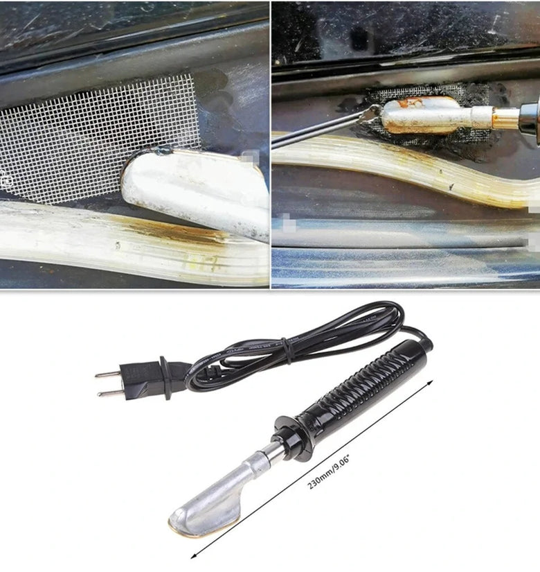 50W Car Bumper Repair Electric Soldering Iron Leather Ironing Tool Material Welding Kit Smooth Tool Belt PP Stick Plastic Repair
