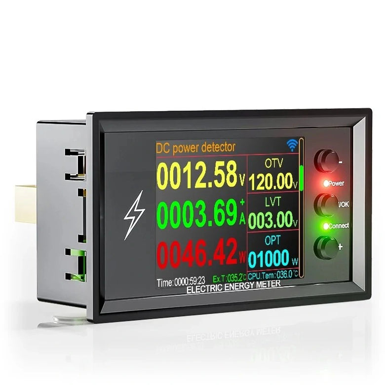 DT20W Smart Lithium Battery Capacity Tester 0-420V 30A-600A WiFi Tuya App Remote Control Digital Display