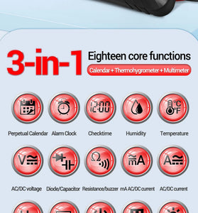 ANENG 613Pro Smart Multimeters DC/AC Voltage Capacitor Tester 4000 Counts 10A Current 600V Voltmeter Test Alarm Clock Set Tools