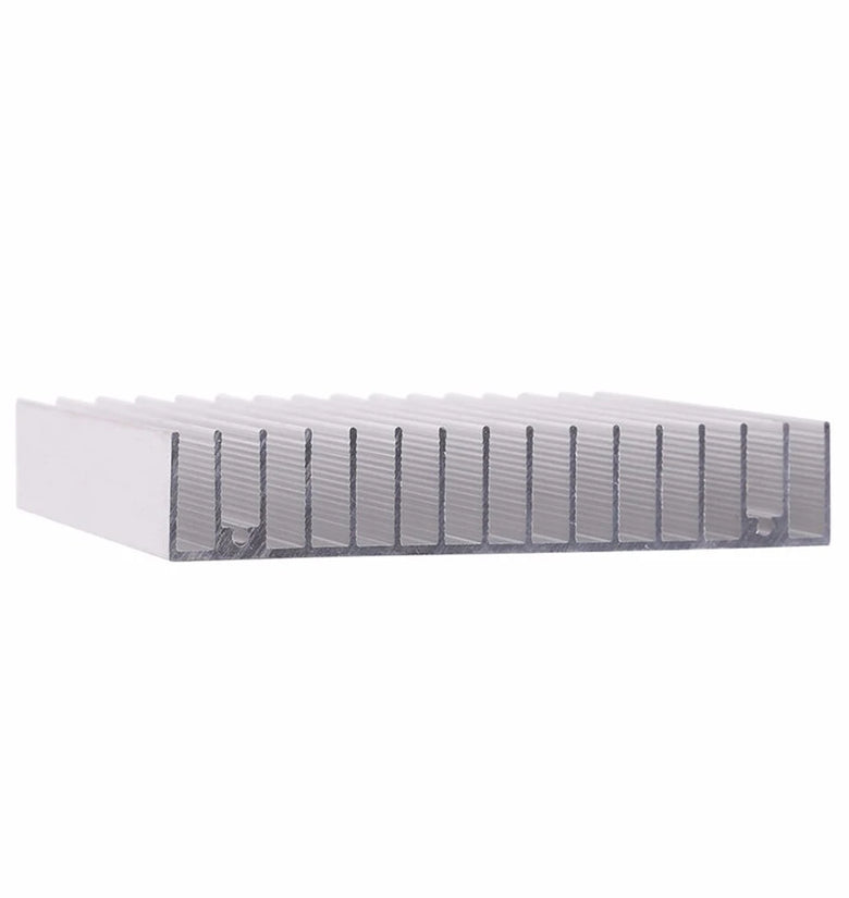 Aluminum Heatsink 100*100*18mm MOS Tube Heat Sinks Radiator for IC Module PC Computer LED PCB Semiconductor Devices with 16 Pcs Fins