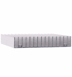Aluminum Heatsink 100*100*18mm MOS Tube Heat Sinks Radiator for IC Module PC Computer LED PCB Semiconductor Devices with 16 Pcs Fins