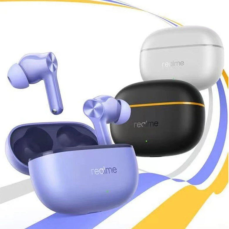 Realme Buds T200Lite TWS Earbuds Wireless bluetooth 5.4 Earphone 12.4mm Dynamic Bass Driver AAC Audio 4-Mic AI Call Noise Cancelling 48H Playback In-ear Sports Headphones