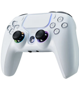 NBCP 736F for PS5 Controller Wired Gamepad with Hall Effect Triggers and RGB Joysticks Dual Vibration Motors Turbo Function for PS4 PC Plug and Play