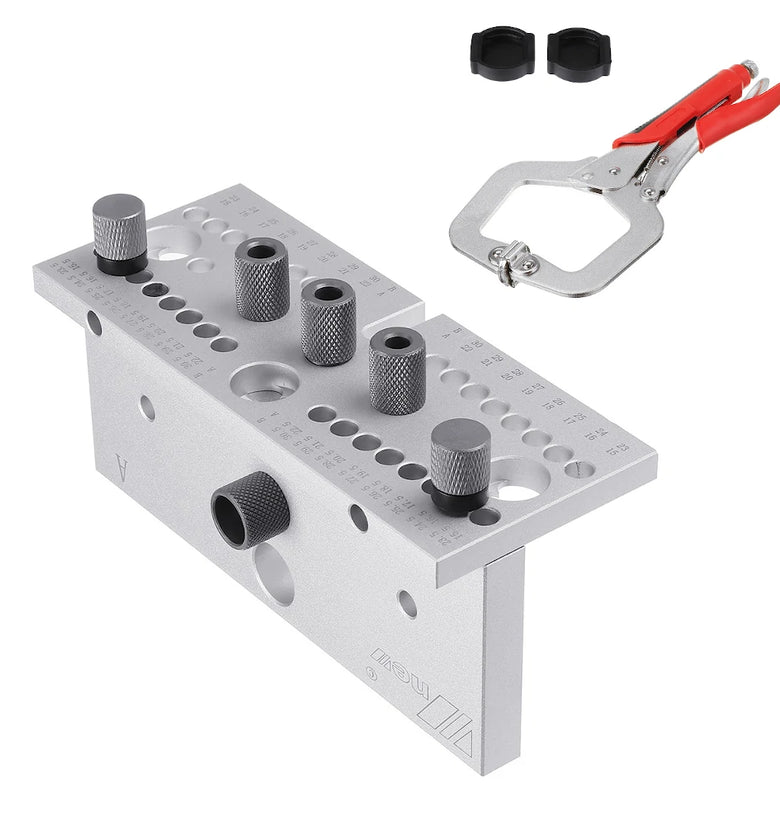 ENJOYWOOD Wnew 3 In 1 Dowel Jig Woodworking Hole Puncher Drill Guide Positioning Hole Opener DIY Woodworking Tools