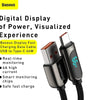 Baseus 66W USB-A to USB-C Digital Display Cable Fast Charging Data Transmission Cord Line 1/2m long For DOOGEE S88 Pro For OnePlus 9 Pro For Xiaomi MI10