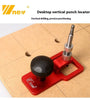 Wnew 19mm 20mm Precision Vertical Drill Guide Set Hole Punch Locator Bench Dog Hole Punch for Woodworking Table Workbench