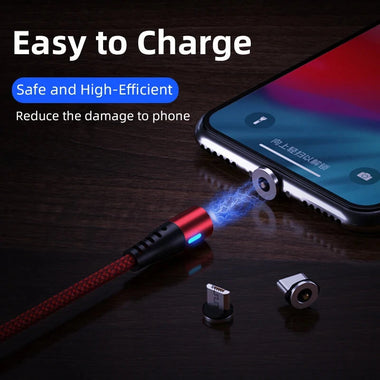 2.1A USB-A to iP/Micro/Type-C Magnetic Cable Fast Charging Copper Core Line 1M/2M Long for iPhone 15 14 13 for Samsung Galaxy S24 for Xiaomi Civi4 Pro for Huawei Pura70 Ultra