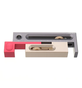 HONGDUI Kerfmaker Table Saw Slot Adjuster Mortise and Tenon Tool Woodworking Movable Measuring Block