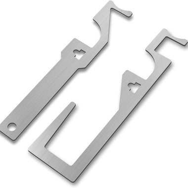 5PCS Stainless Steel Multi-Functional Pry Bar Tool Ergonomic Handle Waterproof Design Nail Puller Bottle Opener Portable Emergency Tool for Firefighters Police EMS