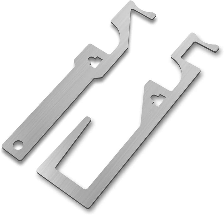 5PCS Stainless Steel Multi-Functional Pry Bar Tool Ergonomic Handle Waterproof Design Nail Puller Bottle Opener Portable Emergency Tool for Firefighters Police EMS