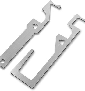 5PCS Stainless Steel Multi-Functional Pry Bar Tool Ergonomic Handle Waterproof Design Nail Puller Bottle Opener Portable Emergency Tool for Firefighters Police EMS