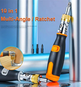 10 In 1 Hidden Batch Head Visseuse Multi-angle Ratchet Screwdriver Set Multi-function Screw Driver Kit