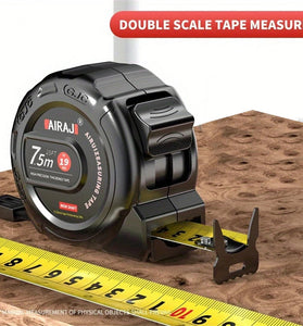 High Precision 7.5m-25mm Retractable Tape Measure Stainless Steel with Dual Unit Reading and Locking Feature Ideal for Home Improvement Construction DIY Projects