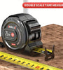 High Precision 7.5m-25mm Retractable Tape Measure Stainless Steel with Dual Unit Reading and Locking Feature Ideal for Home Improvement Construction DIY Projects