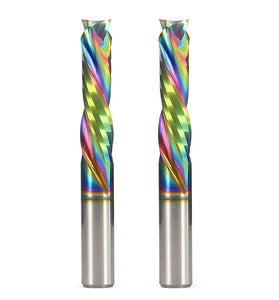 6mm 6.35mm 1/4 Inch Shank Tungsten Steel 2-Flute Spiral Compression Router Bit Milling Cutter For Wood Acrylic