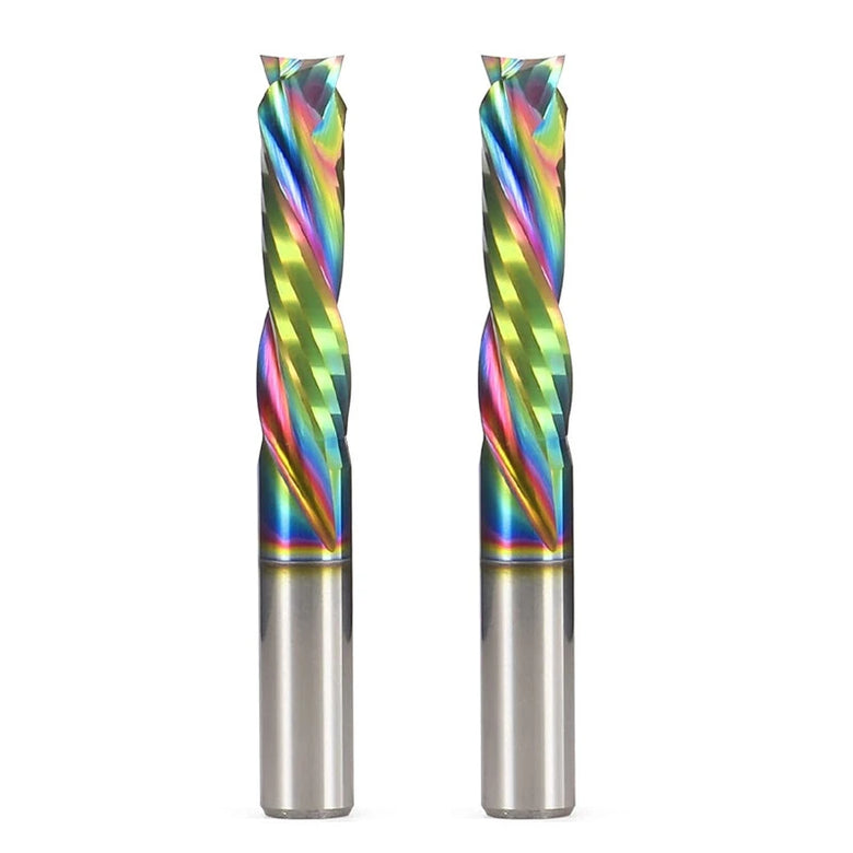 6mm 6.35mm 1/4 Inch Shank Tungsten Steel 2-Flute Spiral Compression Router Bit Milling Cutter For Wood Acrylic