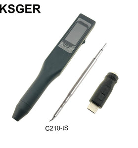 KSGER C210 70W Portable Soldering Iron Station Quick Heating DIY Temperature Control TFT Display