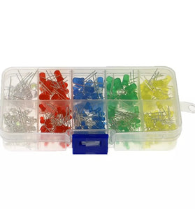 300PCS 3mm 5mm LED Light Emitting Diodes Electronic Kit F3 F5 Red Yellow Blue Green White Five Colors Light