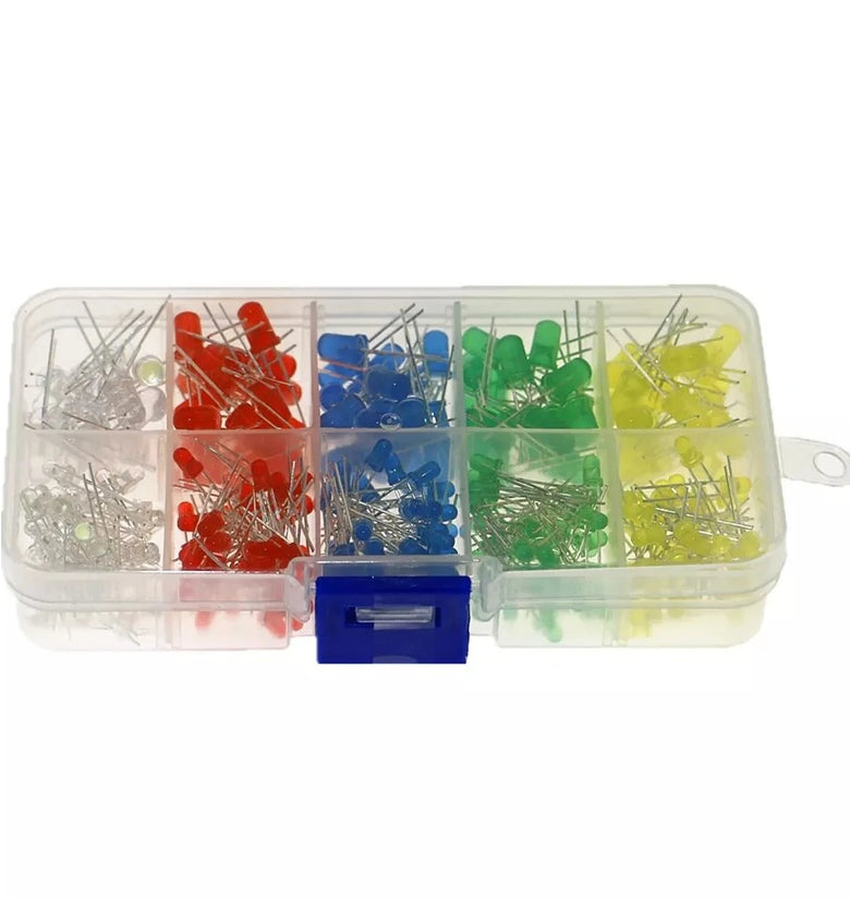 300PCS 3mm 5mm LED Light Emitting Diodes Electronic Kit F3 F5 Red Yellow Blue Green White Five Colors Light