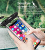 Fonken IPX8 Waterproof Phone Case with Lanyard Full Touch Screen Clear Dry Bag for Up to 6.5 Inch Phones Swimming Beach Snorkeling Underwater Photography Protection