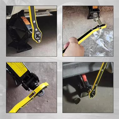 Auto Labor-saving Car Jack Ratchet Wrench 360 forward and reverse knob design Jack Ratchet Wrench Hand Tool Phillips Screwdriver