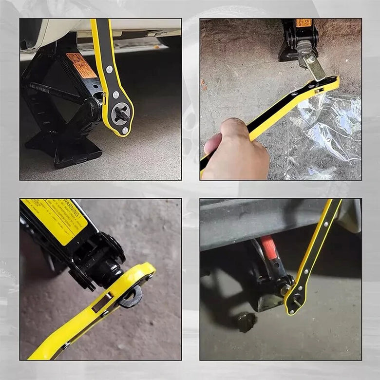 Auto Labor-saving Car Jack Ratchet Wrench 360 forward and reverse knob design Jack Ratchet Wrench Hand Tool Phillips Screwdriver