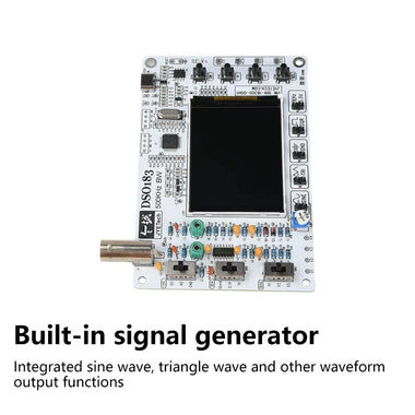 DSO183 DIY Digital Oscilloscope Kit DC 5V 500kHz 1.5Msps Built-in Signal Generator Type-C Interface Electronic Soldering Learning Board
