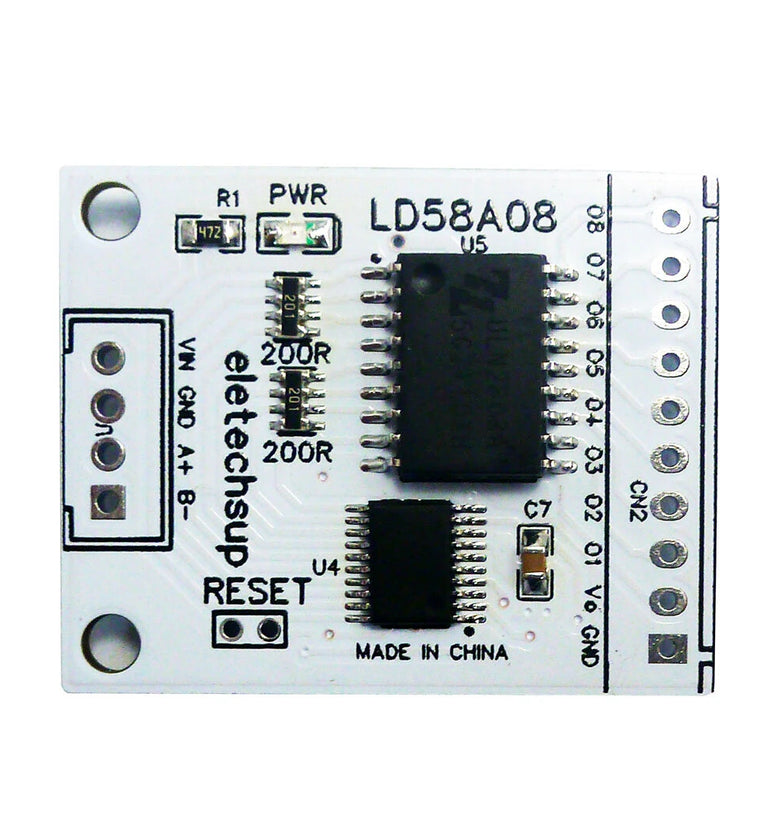 8ch RS485 Modbus RTU DO/PWM Output Multifunction MOS Driver Board for Multilayer Signal Lights LED Relay Solenoid Valves Motor