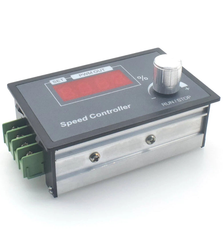 DC6-60V 30A Max DC Motor Speed Controller PWM Rotary Knob Encoder LED Digital Display Brush Motor Control Module 1-100kHz