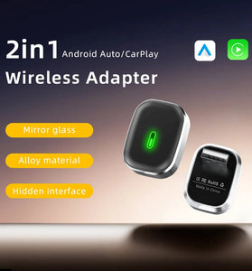 BABAOLONG Smart Car Connected Box Wireless Android Auto CarPlay BT 4.2 Chip 5.8GHz Dual-Band SOC Compact Plug and Play Hidden USB Design Safe Driving Voice Assistant