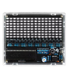 Sound Control Music Spectrum Kit DC5V DIY LED Rhythm Light Display USB Audio Visualizer Electronic Assembly Project Soldering Practice