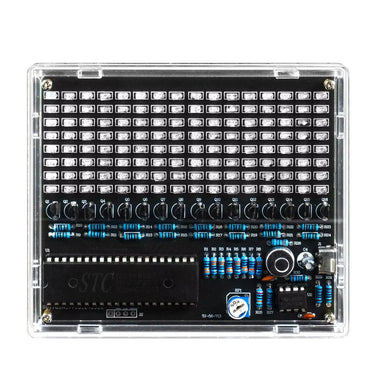 Sound Control Music Spectrum Kit DC5V DIY LED Rhythm Light Display USB Audio Visualizer Electronic Assembly Project Soldering Practice