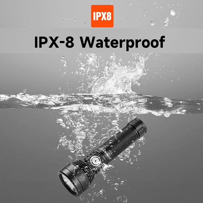 Lumintop GT NANO PLUS 1200LM 450m Throw EDC Flashlight 14500/14100 Battery LED Mini Torch Supported USB-C Rechargeable IPX8 Waterproof Compact Tactical Light