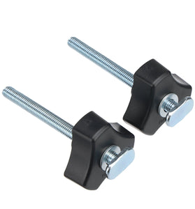 10 Pack T Bolt and Nut Set M8 Woodworking Tool Jigs Screw Slot Fastener and Through Hole Nut Miter Track Bolts Jig W/ Thread