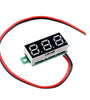 10pcs 0.28 Inch Two-wire 2.5-30V Digital Red Display DC Voltmeter Adjustable Voltage Meter