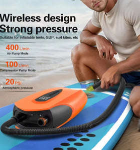 20PSI Electric SUP Air Pump for Paddle Board 12000mAh Cordless 12V DC for SUP Inflator with Auto Shut Off for Kayak Inflatables