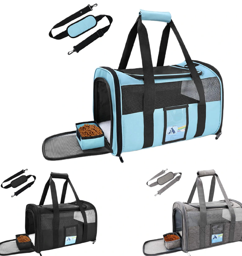 Pet Carrier Airline Approved, Soft-Sided Cat Carriers for Medium Cats Small Cats, Softy Dog Carriers for Small Dogs Medium Dogs