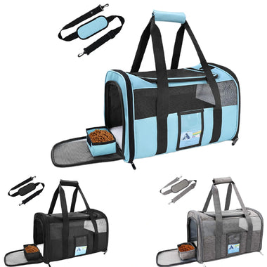 Pet Carrier Airline Approved, Soft-Sided Cat Carriers for Medium Cats Small Cats, Softy Dog Carriers for Small Dogs Medium Dogs