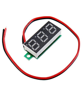 5pcs 0.28 Inch Two-wire 2.5-30V Digital Green Display DC Voltmeter Adjustable Voltage Meter