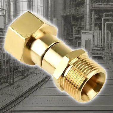 360 Degree M22 Pressure Washer Attachment Reliable Brass Swivel Connector for High Pressure Hose Anti Kink Tool