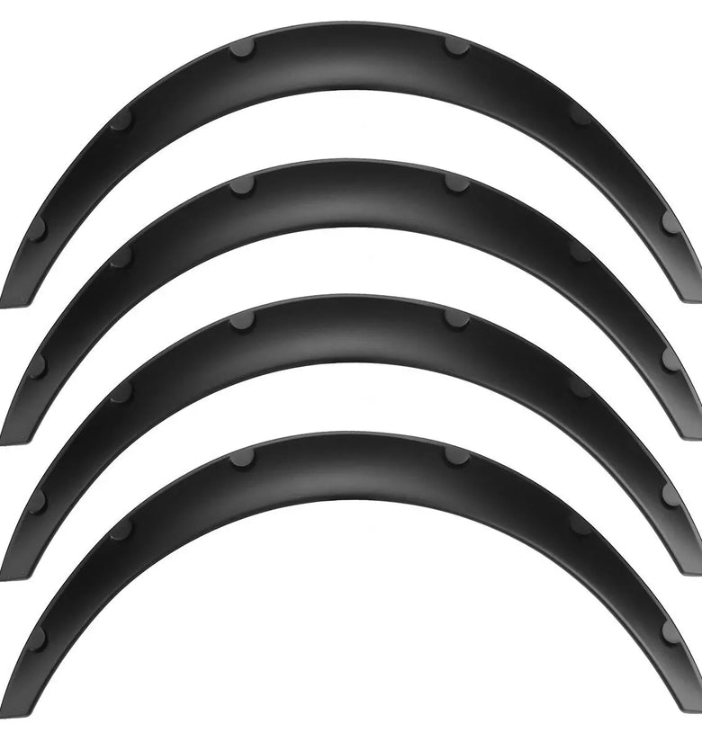 4Pcs 2 Inch/50mm Universal Flexible Car Wheel Fender Flares Extra Wide Body Wheel Arches