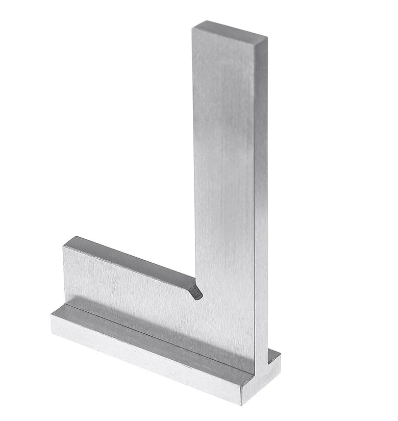 Drillpro Machinist Square 90 Right Angle Engineer Carpenter Square with Seat Precision Ground Steel Hardened Angle Ruler