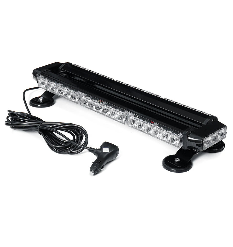 21 Inch 144W 42LED Double Side Traffic Strobe Flash Light Bar Amber Emergency Lamp Magnetic Mount 12V Universal