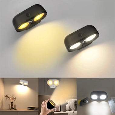Modern Magnetic Suction LED Wall Sconces Lamp USB Rechargeable 3000mAh Touch Control Wall Lamp Reading Lights for Bedroom Dorm Room Bedside Night Lights