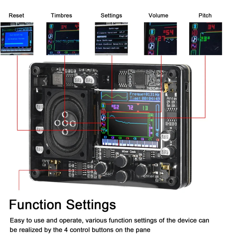 Theremin Musical Instrument Novel and Fun Geek Equipment Theremin+ Gift Music Fans