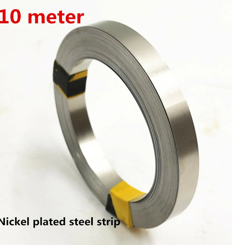 10m 18650 Li-ion Battery Nickel Sheet Plate Nickel Plated Steel Belt Strip Connector Spot Welding Machine Battery Welders