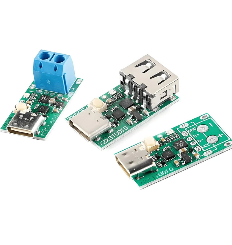 ZY12PDN Charging Module Type-C USB-C PD2.0 3.0 To DC USB Deception Fast Charge Trigger Polling Detector