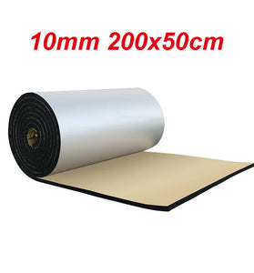 0.5x2Mx10mm Aluminum Foil Cotton Car Soundproofing Insulation Mat Proofing Deadener Heat Noise Insulation Deadening Mat