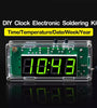 DIY Digital Clock Kit Multifunctional DS1302 USB Nixie Tube Display with Alarm Temperature Memory Brightness