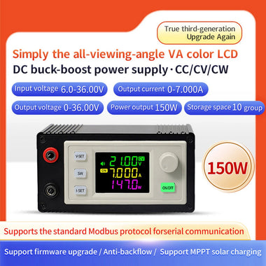 Sinilink XY-SK150X DC Adjustable Power Supply 6-36V 0-7A 150W Buck Boost Converter Constant Voltage Current Solar Charging Module MPPT